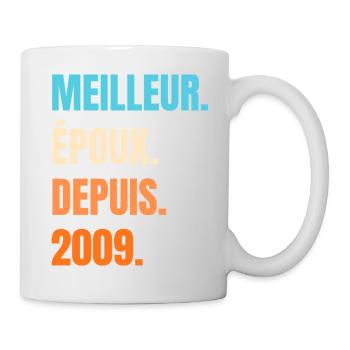 Best Husband Since 2009 Gift Husband - Mug - white - Right