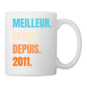 Best Husband Since 2011 Gift Husband - Mug - white - Right