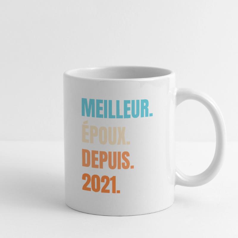 Bester Ehemann seit 2021 Geschenk-Ehemann Tasse