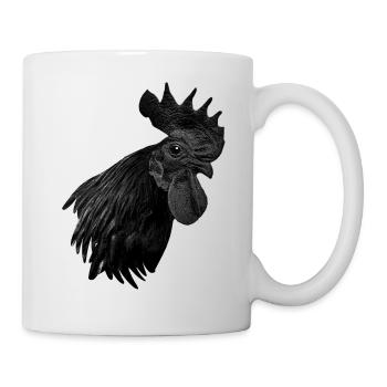 Ayam Cemani - Fans de poulet - Coq - Coq - Mug blanc - blanc - Droite