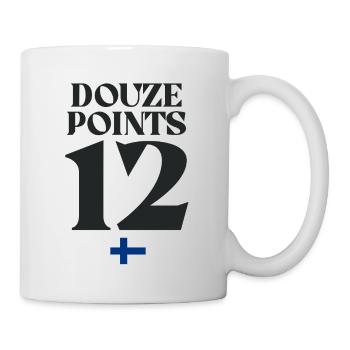 Douze Points 12 Finland Flag eurovision - Mug - white - Right