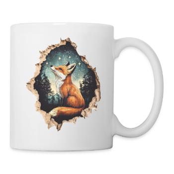 Fuchs Sterne - Tasse - Weiß - Rechts