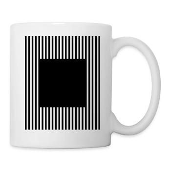 squares and lines design  - Mug - white - Right