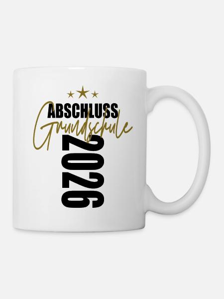 Abschluss Grundschule 2026 - Tasse - Weiß