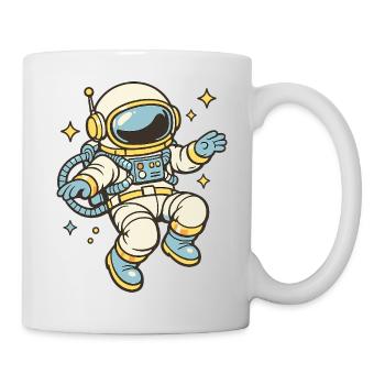 Retro Astronaut Star Joy - Mug - white - Right