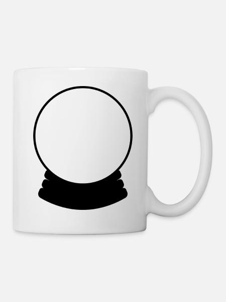Kristallkugel - Tasse - Weiß