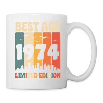  1974 anniversaire rétro 1974 vintage 1974 - Mug blanc - blanc - Droite