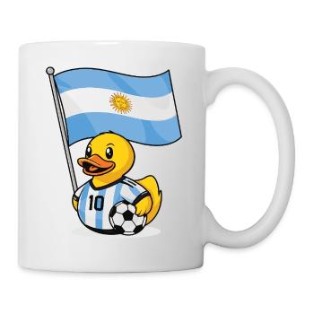 Argentinien Fußball Shirt für Fans - Tasse - Weiß - Rechts