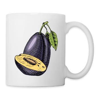 Plum fruit - Mug - white - Right