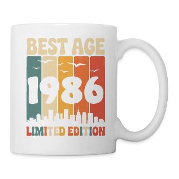 1986 Retro Geburtstag 1986 Vintage 1986 - Tasse - Weiß - Rechts