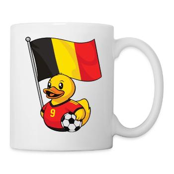 Belgien Fußball Fan Shirt für echte Fans - Tasse - Weiß - Rechts