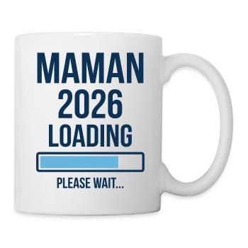 Maman 2026 Loading Annonce Grossesse - Mug blanc - blanc - Droite