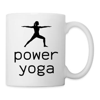 Balance Power Yoga Silhouette - Tasse - Weiß - Rechts