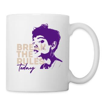 Breaking the rules Today - Mug - white - Right
