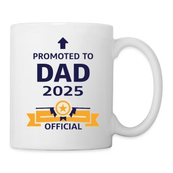 Beförderung zum Vater 2025 - Tasse - Weiß - Rechts