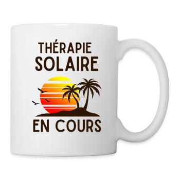 Thérapie Solaire en Cours - Mug blanc - blanc - Droite