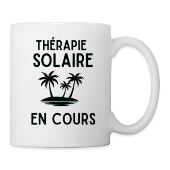 Therapie Solaire en Cours Palmier - Mug blanc - blanc - Droite