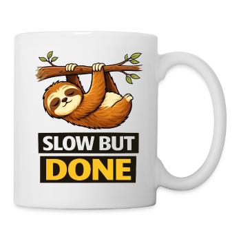 Slow But Done Sloth Illustration - Mug - white - Right