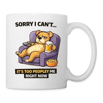 Chill Dog Sofa Beer Meme - Mug - white - Right