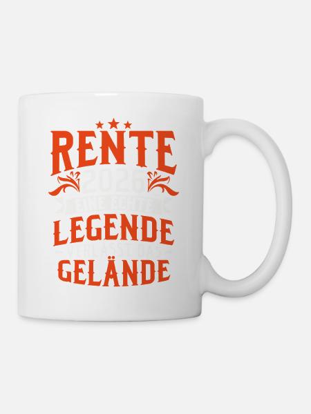 Rente 2026 Renter Ruhestand Geschenk - Tasse - Weiß
