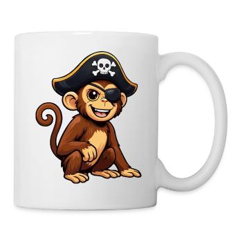 Pirate Singe - Mug blanc - blanc - Droite