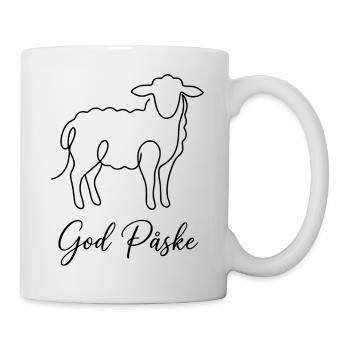 God Påske, Sweet Lamb Easter Shirt, Hoodie, Bag - Mug - white - Right