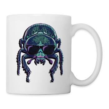 Lunettes de soleil pour le scarabée fumier d’insecte - Mug blanc - blanc - Droite