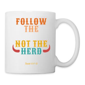 Follow The Word Not The Herd Christian - Mug - white - Right