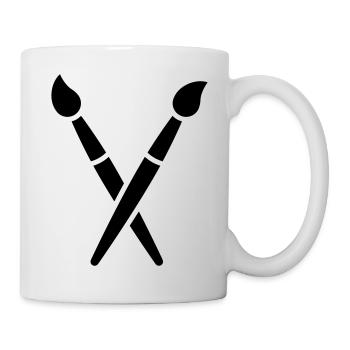 Brush, Painting, Art Symbol - Mug - white - Right