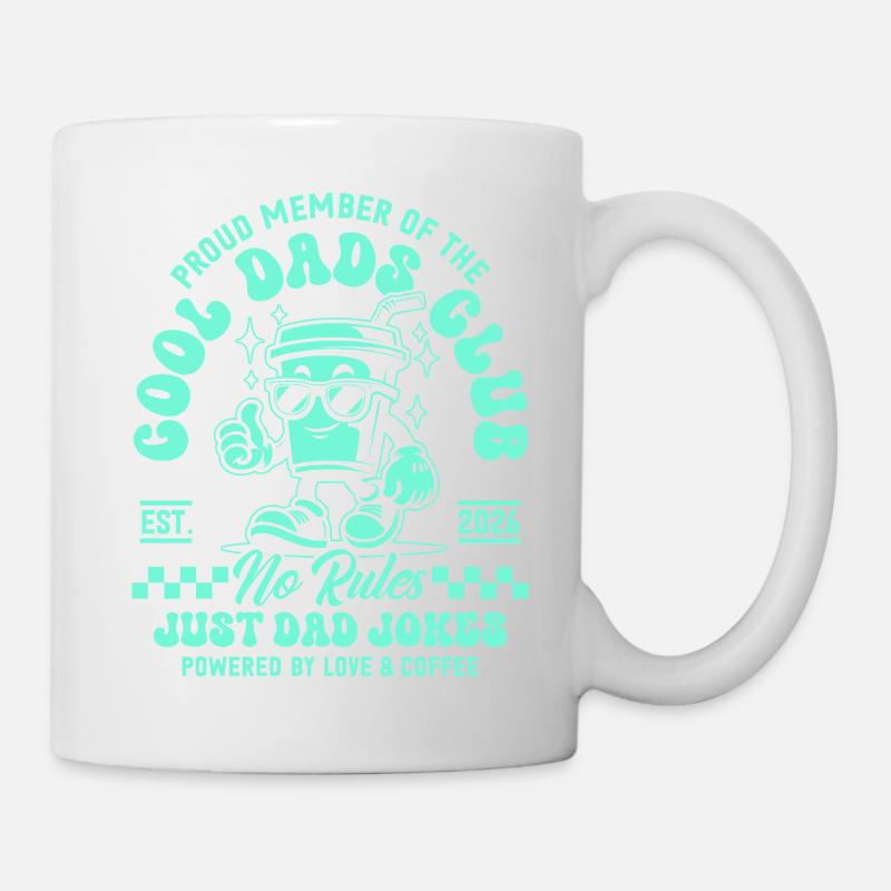 Cool Dads Club - Papa 2026 Geschenk - Tasse - Weiß