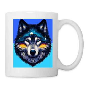 Loup - Mug blanc - blanc - Droite