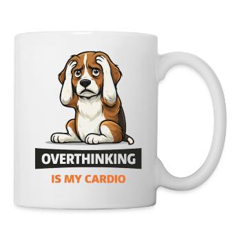 Überdenken ist mein Cardio-Hund - Tasse - Weiß - Rechts