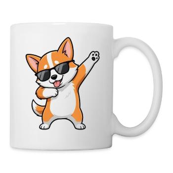 Dabbing Corgi - Mug - white - Right