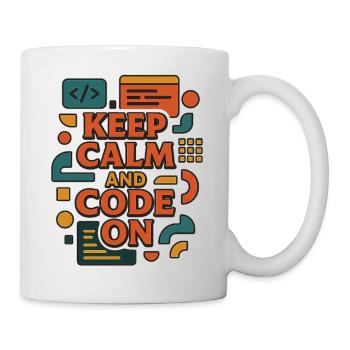 Reste calme et code activé – Chemise de codeur drôle - Mug blanc - blanc - Droite