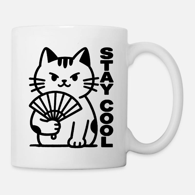 Chauffage du ventilateur catétographique, calme - Mug blanc - blanc