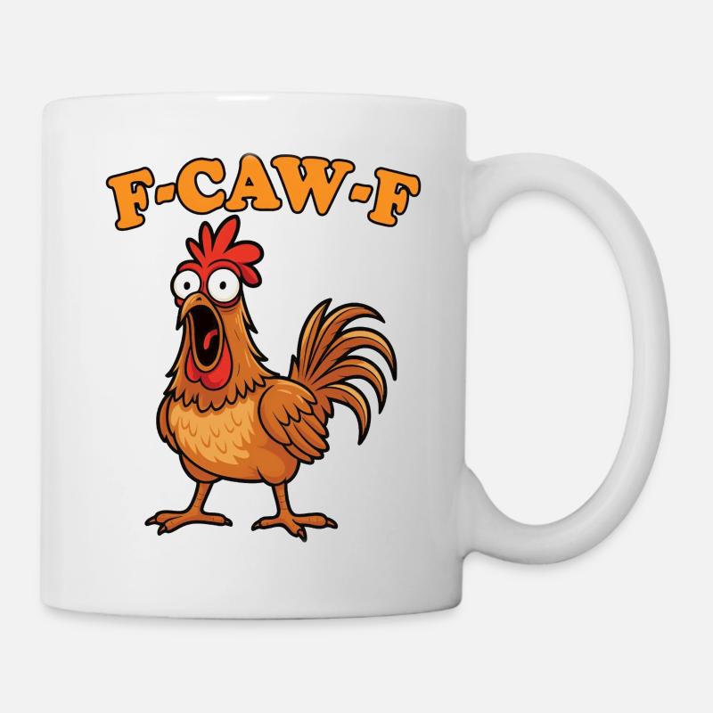 Jeu de mots Fcawf Chicken - Mug blanc - blanc