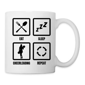 Cheerleading Routine - Tasse - Weiß - Rechts