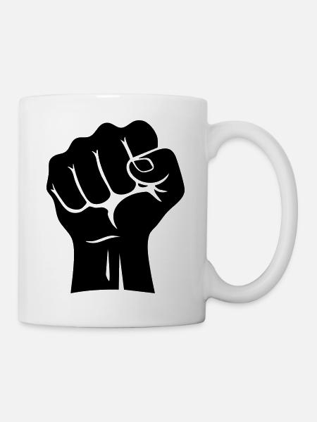 Karate Fist – Raised Power - Mug - white