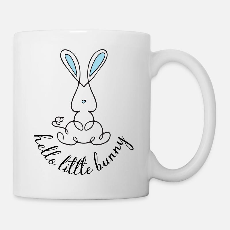 Little Bunny Blue - Tasse - Weiß