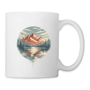 Circular Lake Mountains - Mug - white - Right