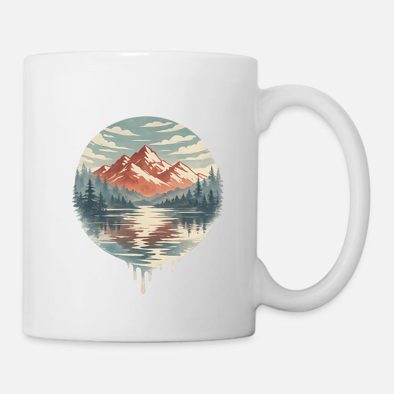 Circular Lake Mountains - Mug - white