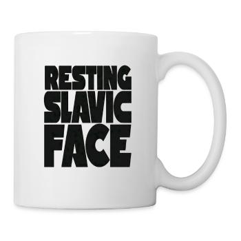 Resting Slavic Face Eastern Europe Saying - Mug - white - Right