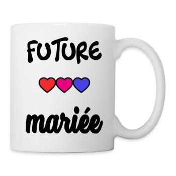 FUTURE MARIEE. EVJF. MARIEE. TEAM. TEAM MARIEE - Mug blanc - blanc - Droite