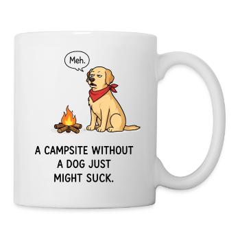 Meh Dog Campfire Bandana - Mug - white - Right