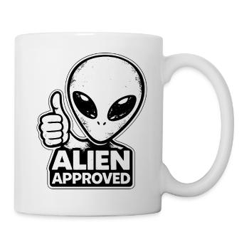 Alien Approved Thumbs Up Top Alien - Mug - white - Right