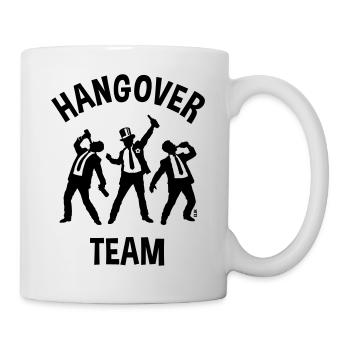 Hangover Team (JGA Junggesellenabschied Bier / B) - Tasse - Weiß - Rechts
