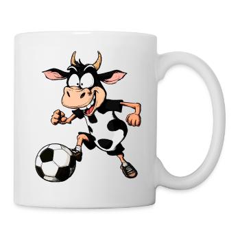 Cow Footballer - Mug - white - Right