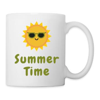 Style de vacances minimal au soleil en été - Mug blanc - blanc - Droite
