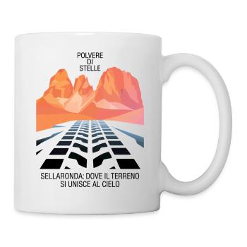 Sellaronda Polvere di Stelle MTB Art Sunset Stardu - Mug - white - Right