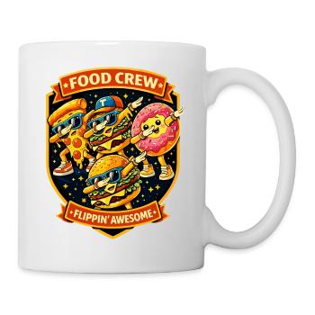 Fast Food Crew Badge Flippin Awesome - Dabbing Dab - Mug - white - Right